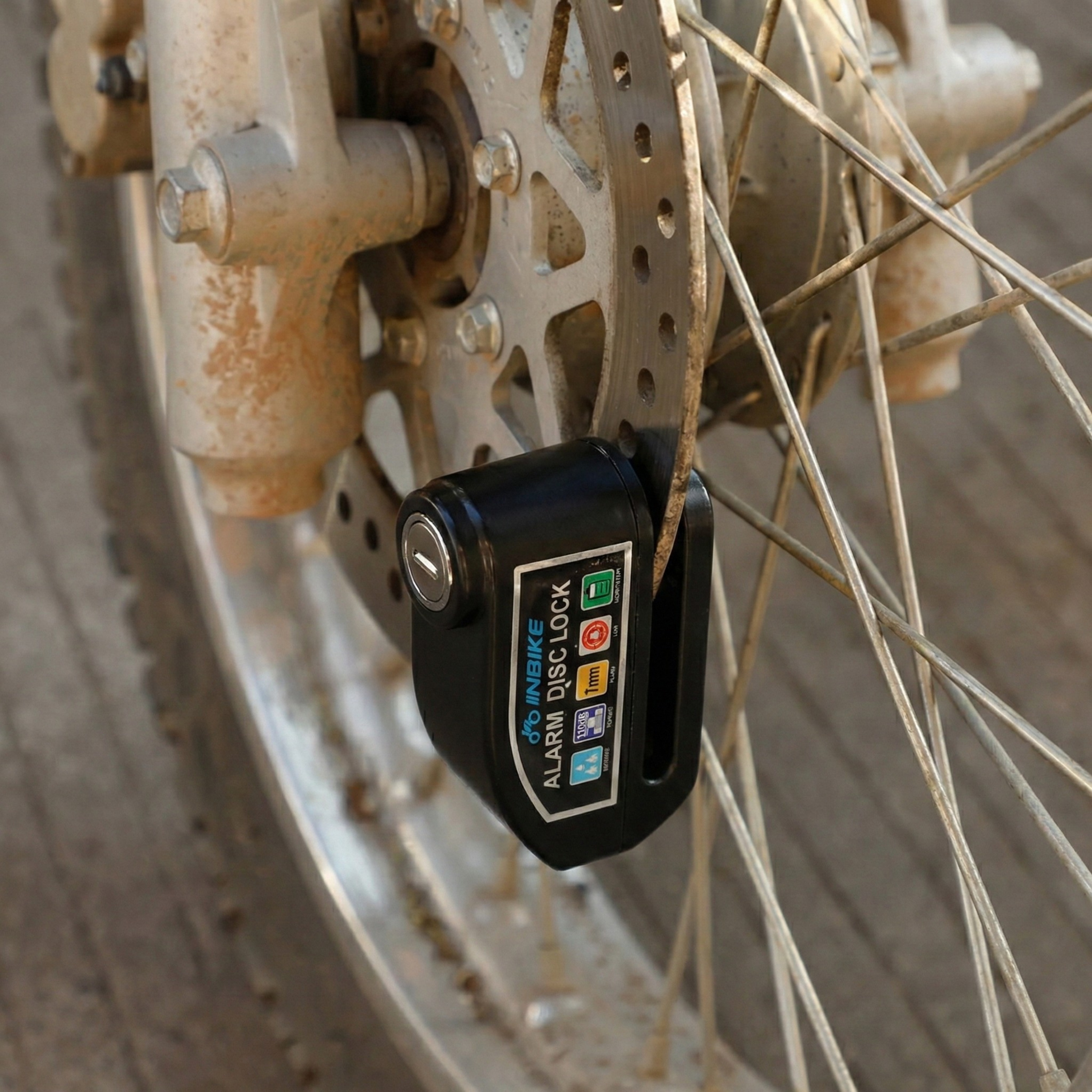 Ultra-Loud 110dB Anti-Theft Disc Lock